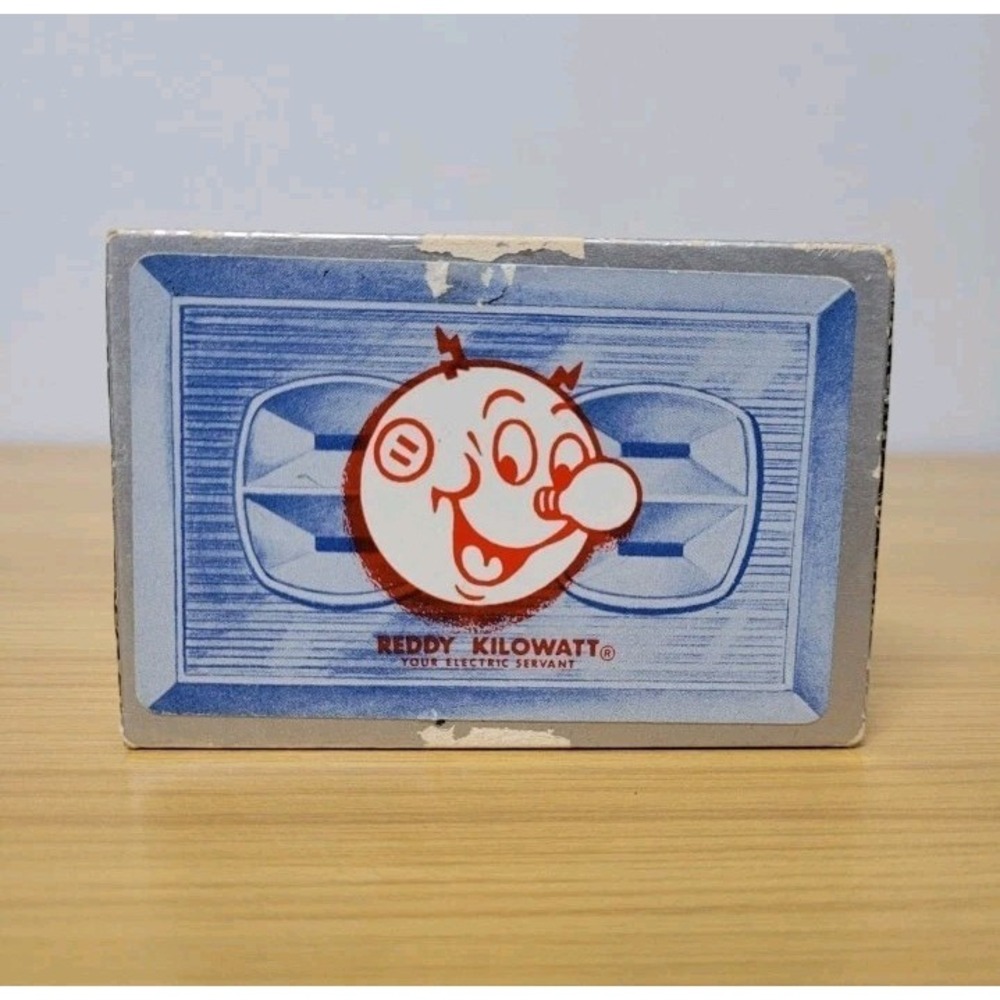 Reddy Kilowatt Playing Card Deck Promotional Mr. Sparky Enchanting USA Made Plug